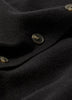Knit Cardigan Cotton Nylon Blend Mock Neck