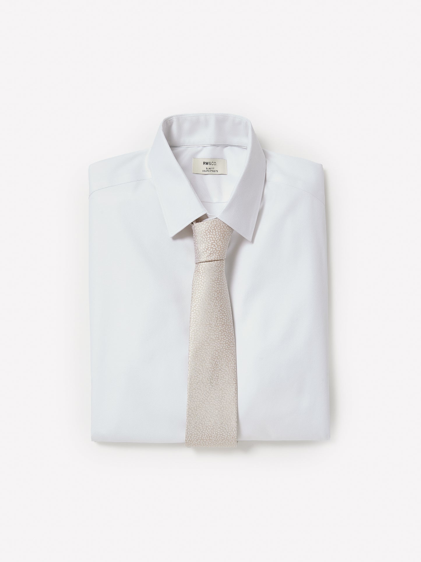 Slim-Fit White Dress Shirt