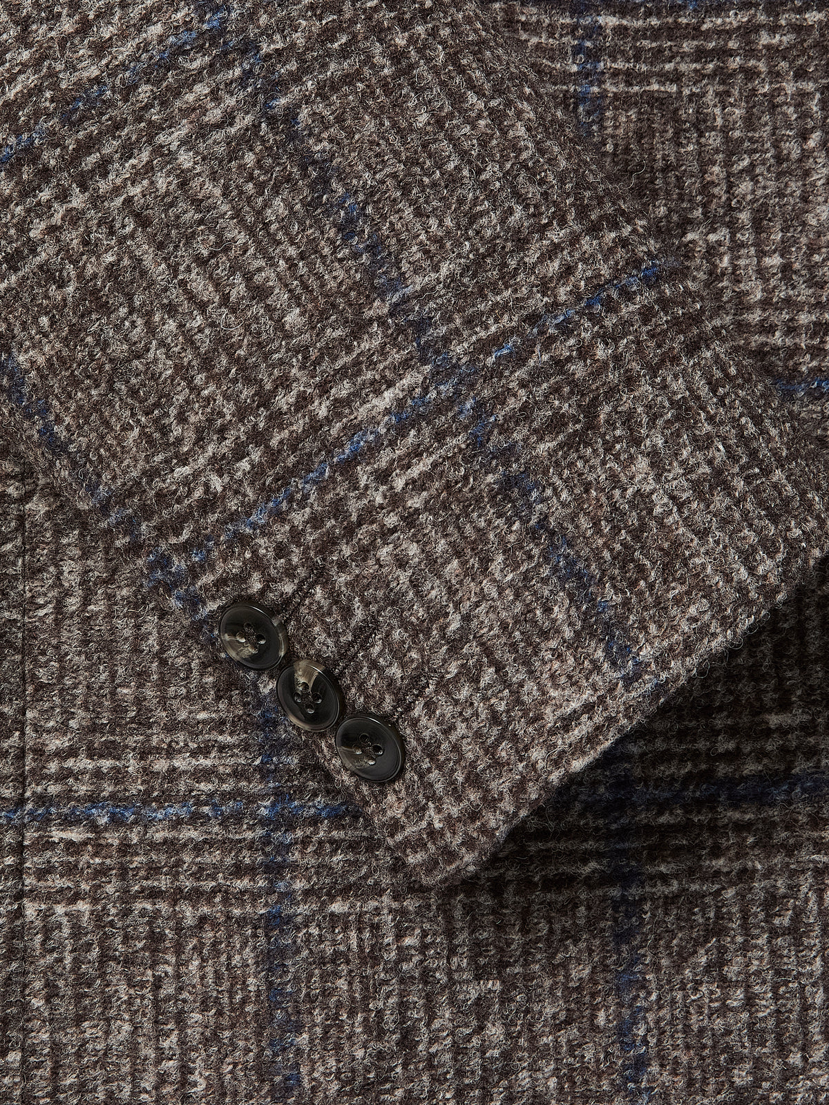 Plaid Wool-Blend Blazer