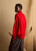 Long-Sleeve Mock-Neck Merino-Blend Sweater