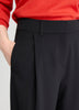 Twill High-Rise Barrel Pant