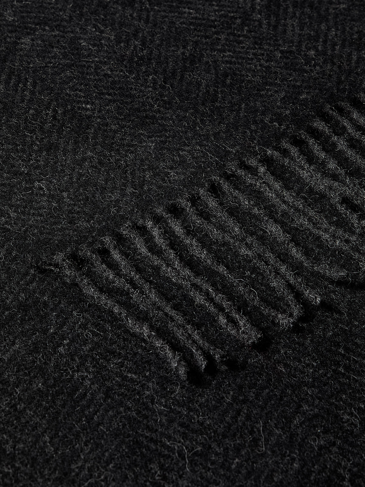 Wool Herringbone Woven Scarf