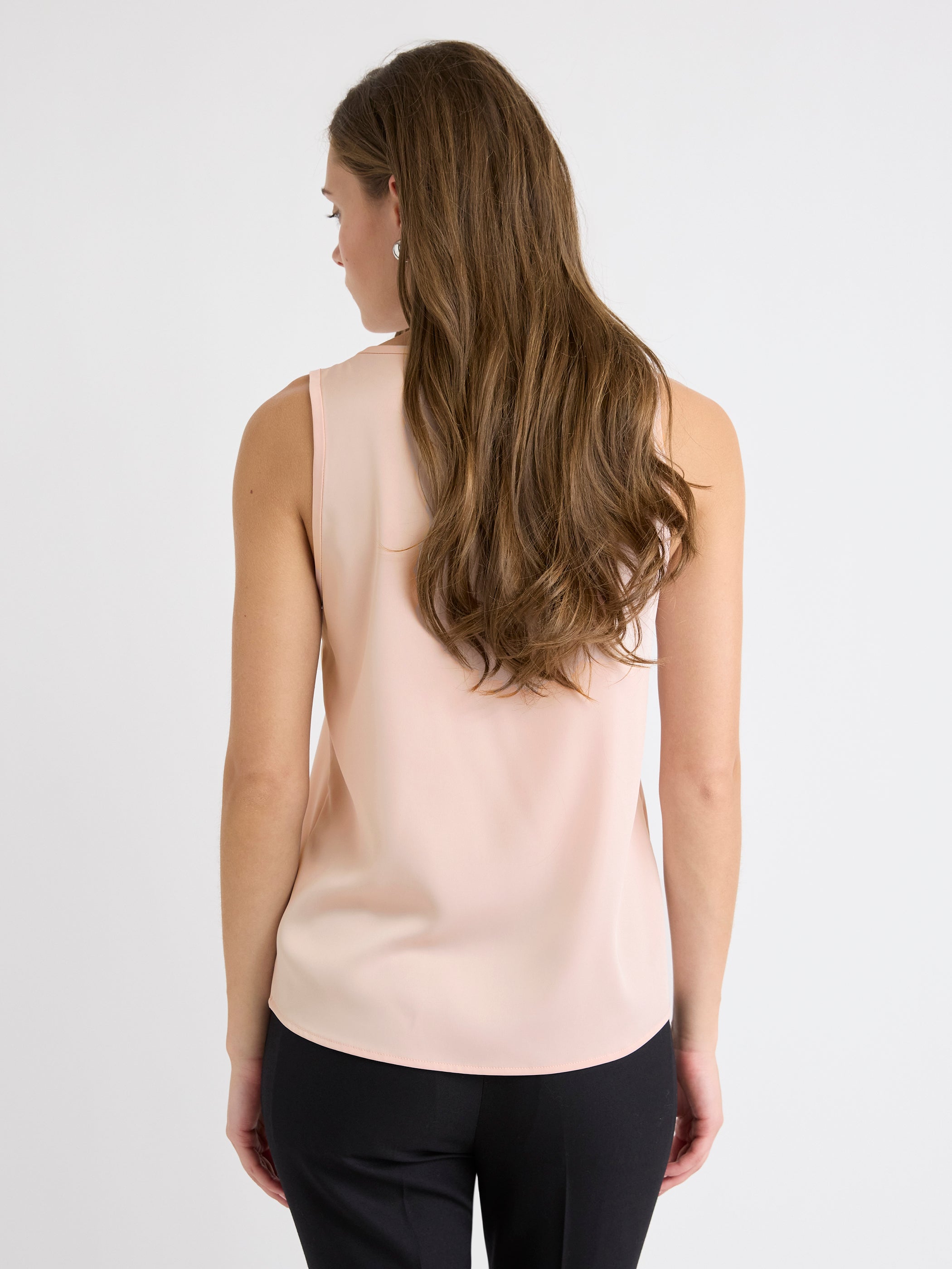 Camisole Satinée à Col en U