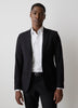 Essential Slim Fit Black Wool-Blend Suit Blazer