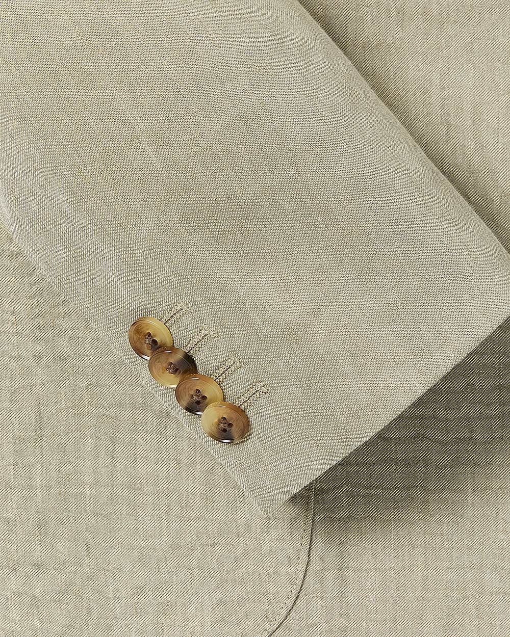 Tailored-Fit Sage Linen-Blend Suit Blazer