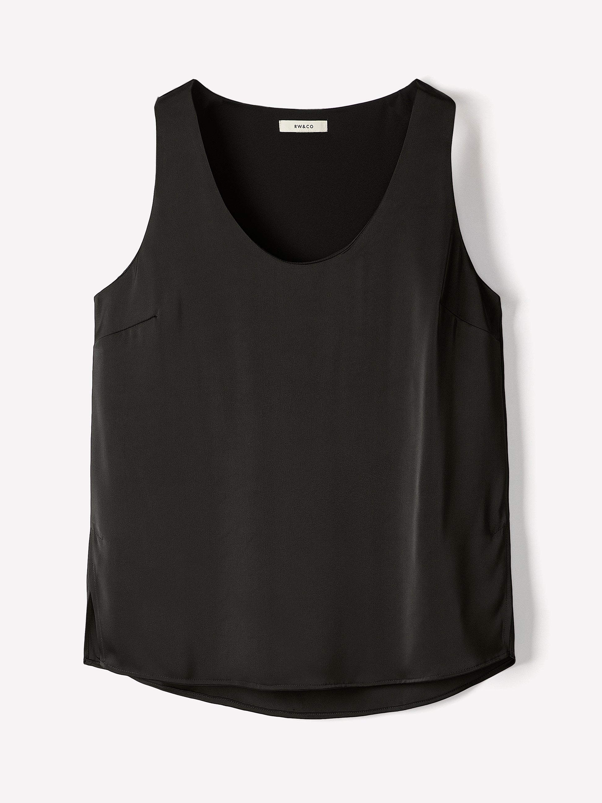 Woven Satin Cami Blouse U Neck