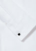 White Tailored Fit Tuxedo Shirt with French Cuffs
