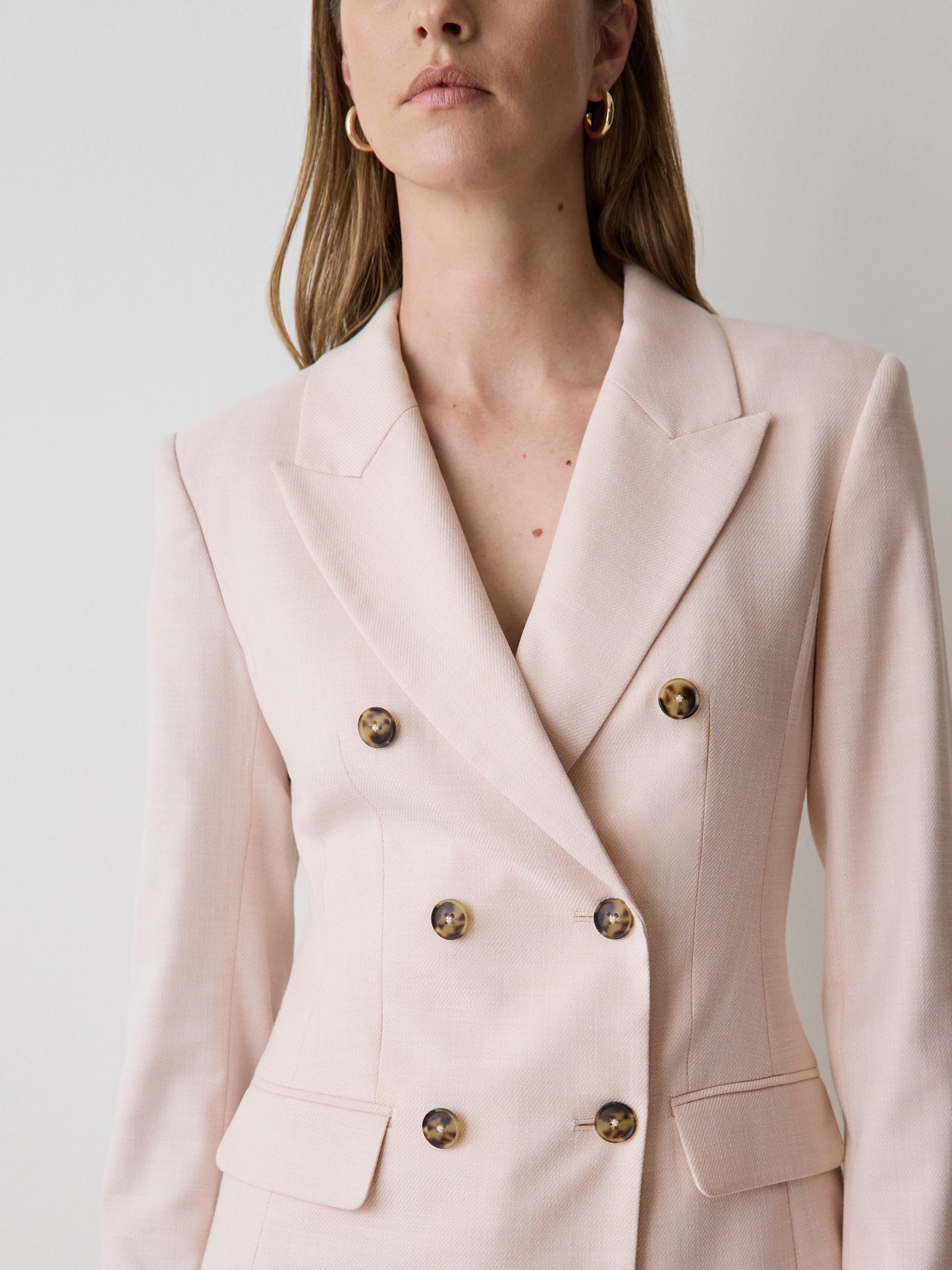 Double-Breasted Hourglass Blazer