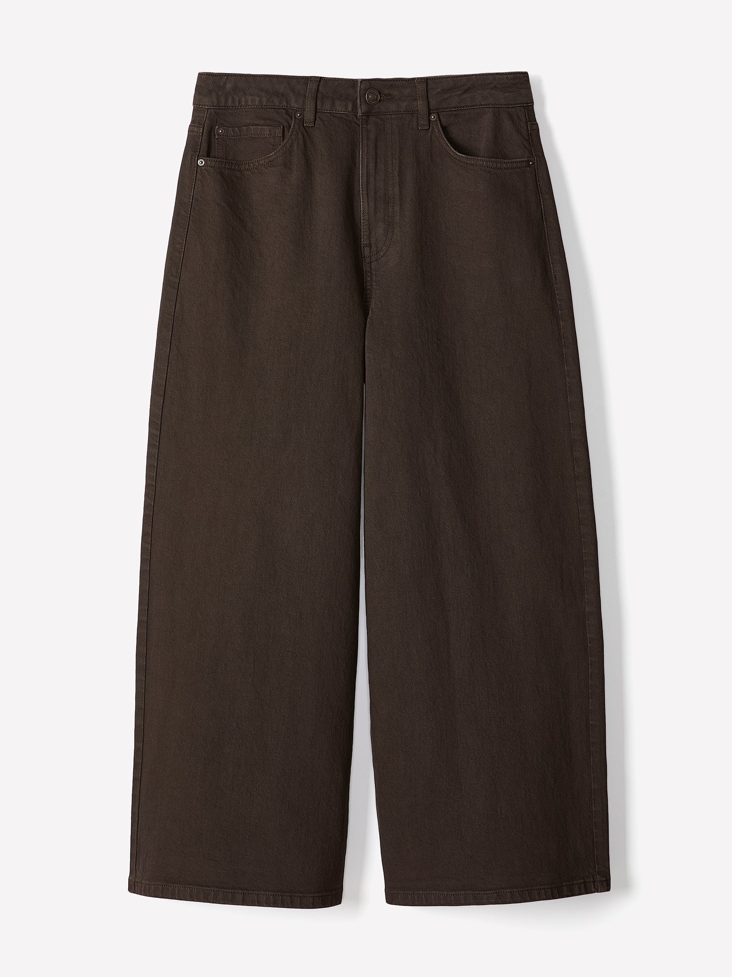 High-Rise Wide-Leg Cropped Jeans