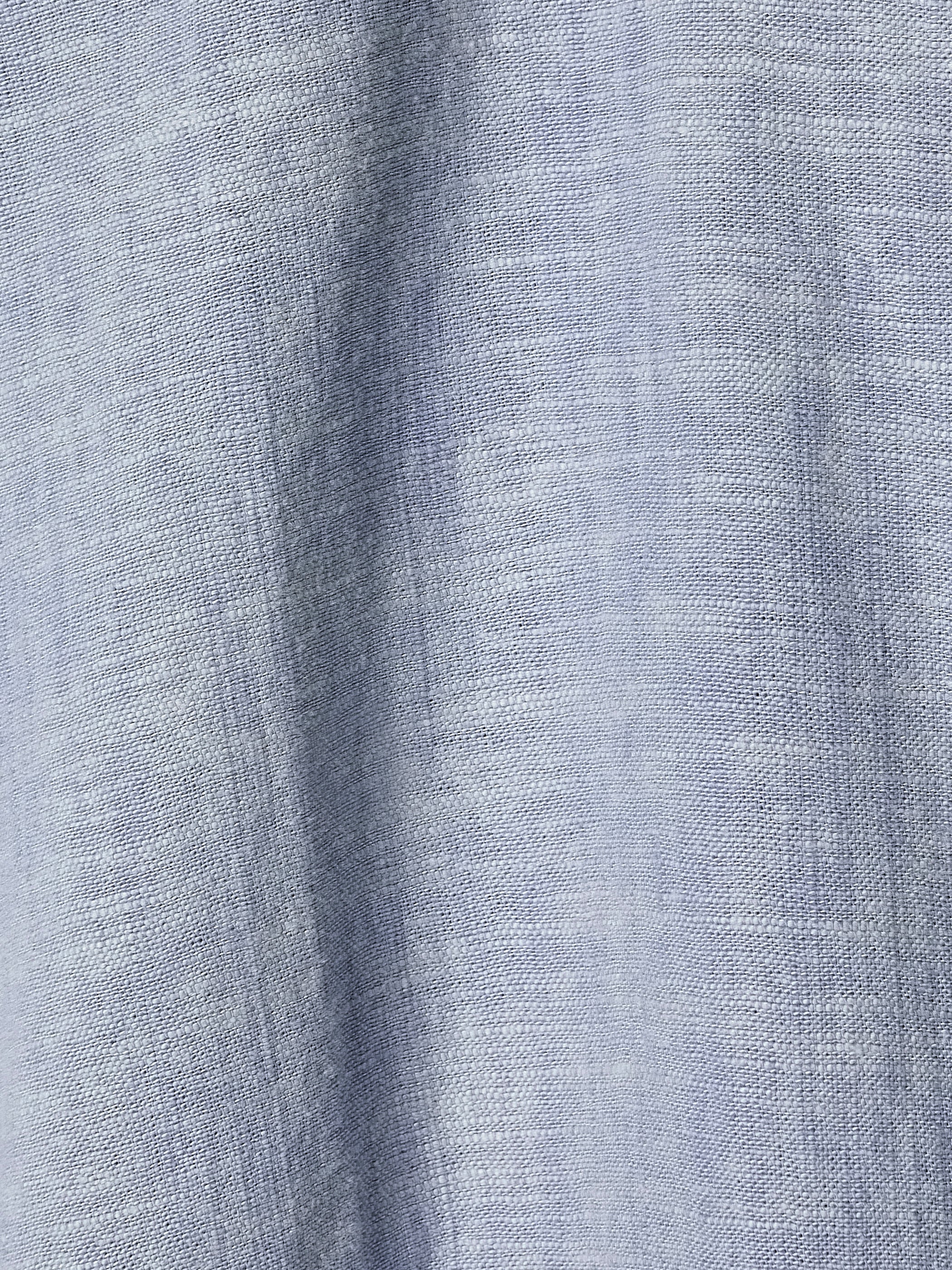 Woven Linen Blend Blouse Extended Sleeve