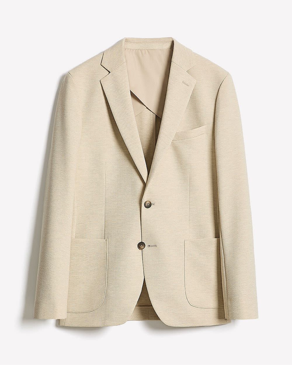 Veston en Tricot à Coupe Étroite