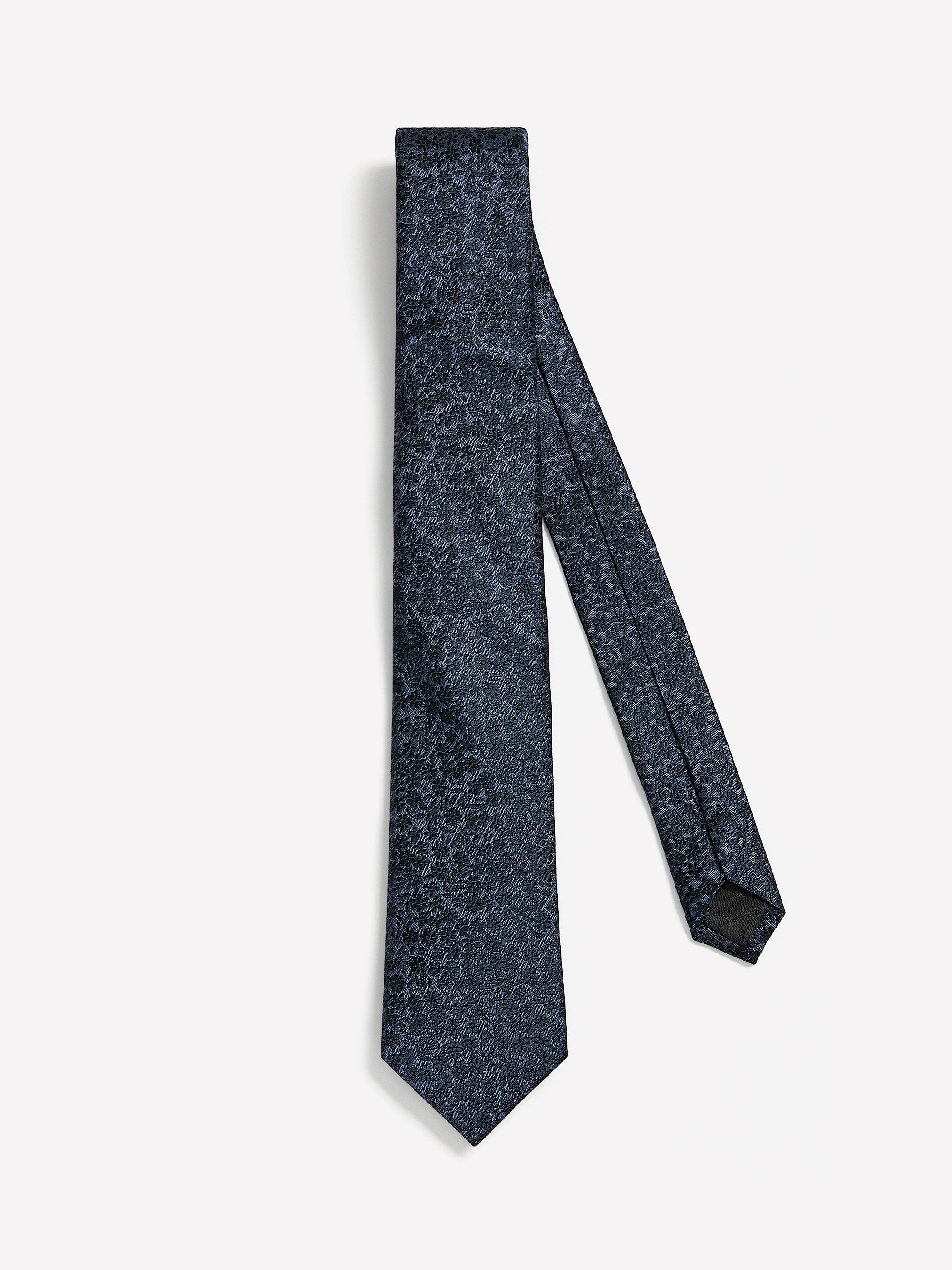 Regular Tie with Tonal Floral Pattern
