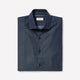 Slim Fit Cotton Shirt with Stand Collar