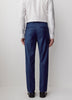 Blue Tailored-Fit Wool Suit Pant