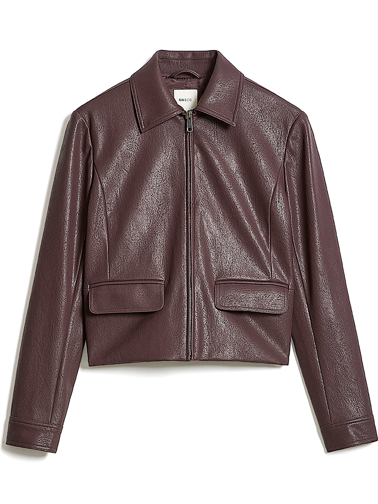 Short Faux Leather Jacket