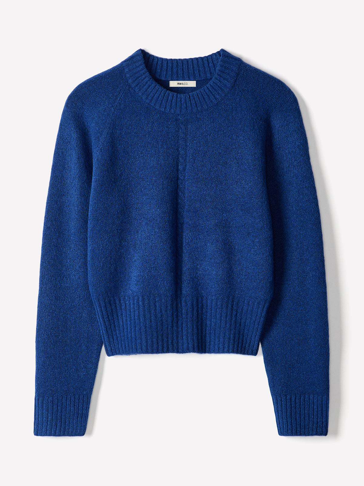 Long-Sleeve Crew-Neck Spongy Pullover