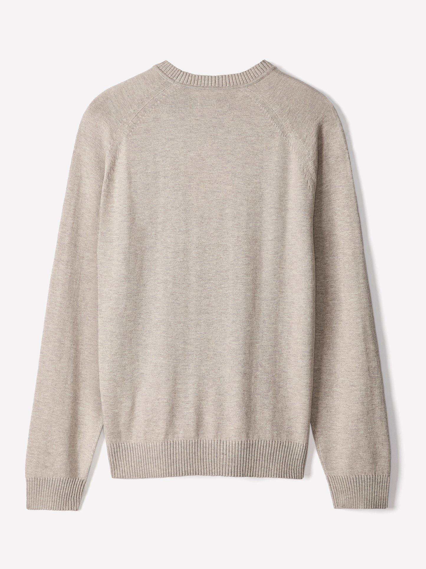 Men's Knit Crewneck Sweater Cotton Blend