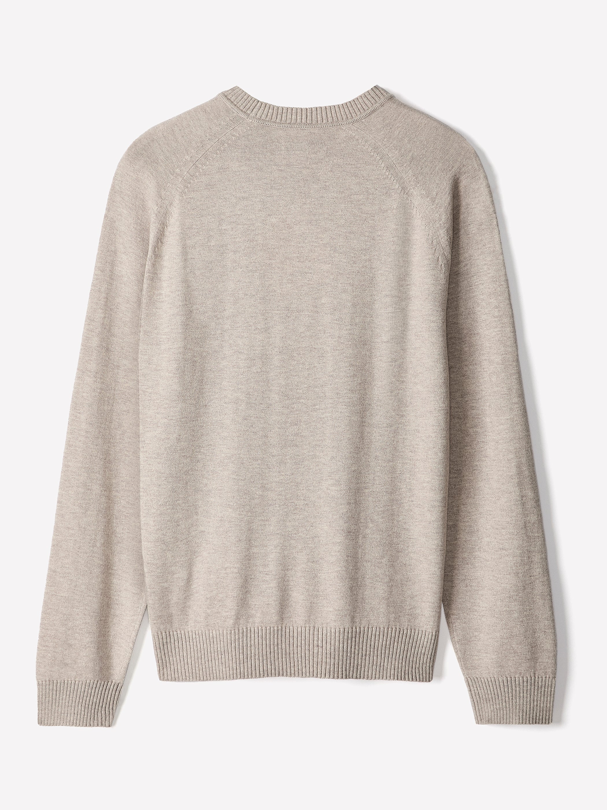 Men's Knit Crewneck Sweater Cotton Blend