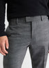 Slim Fit Charcoal Checkered Suit Pant
