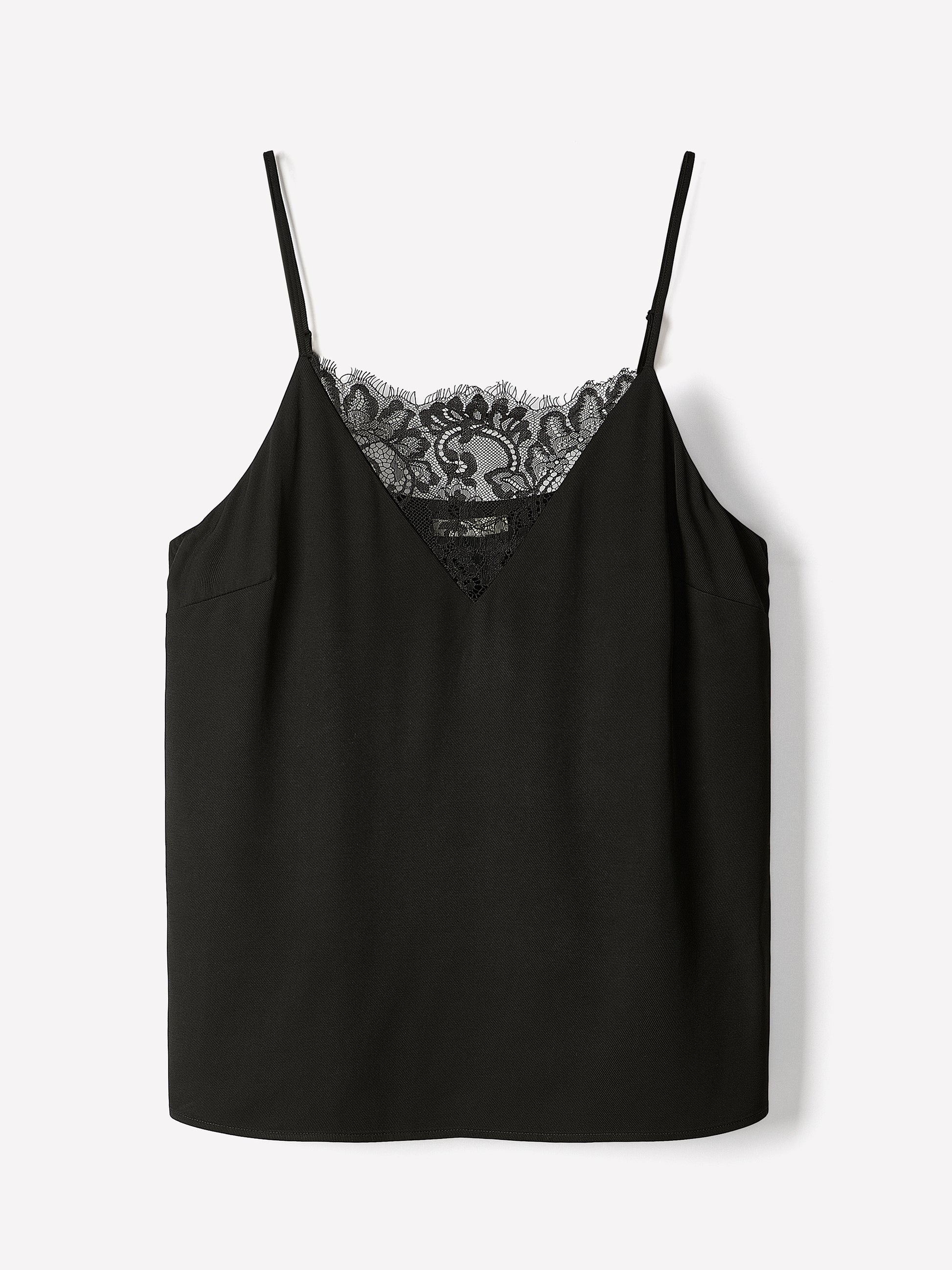 Woven Lace Cami Top