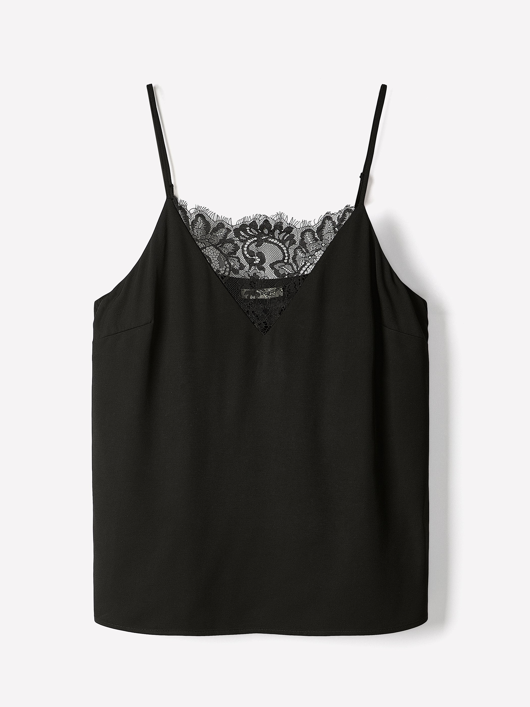 Woven Lace Cami Top