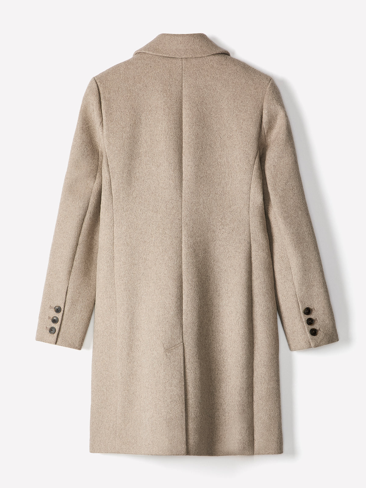Classic Wool-Blend Three-Button Coat