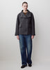 Wool Blend Short Jacket with Funnel Neck