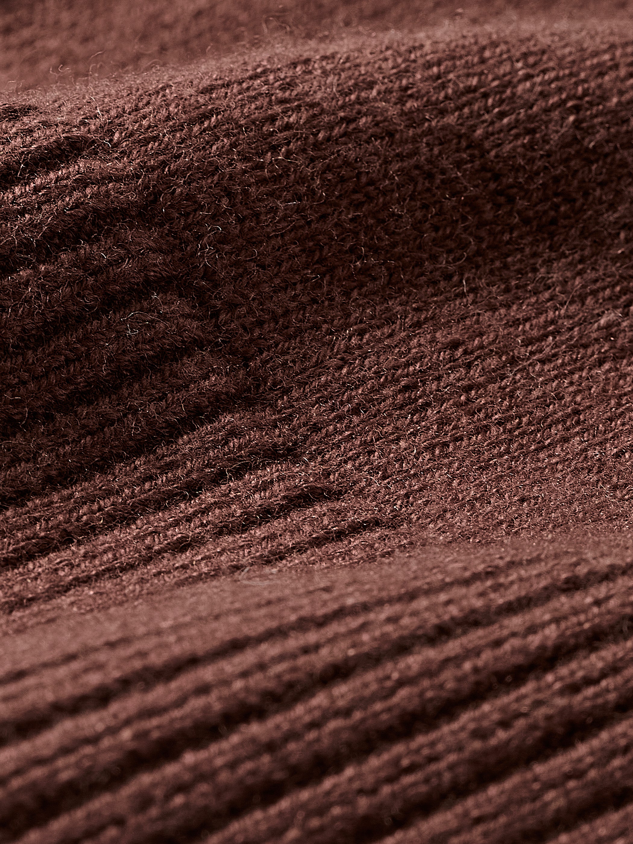 Cardigan en Laine à Manches Longues et Col Rond