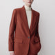 Relaxed-Fit One-Button Blazer