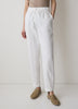 Linen Mid-Rise Tapered-Leg Jogger Pant