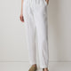 Linen Mid-Rise Tapered-Leg Jogger Pant