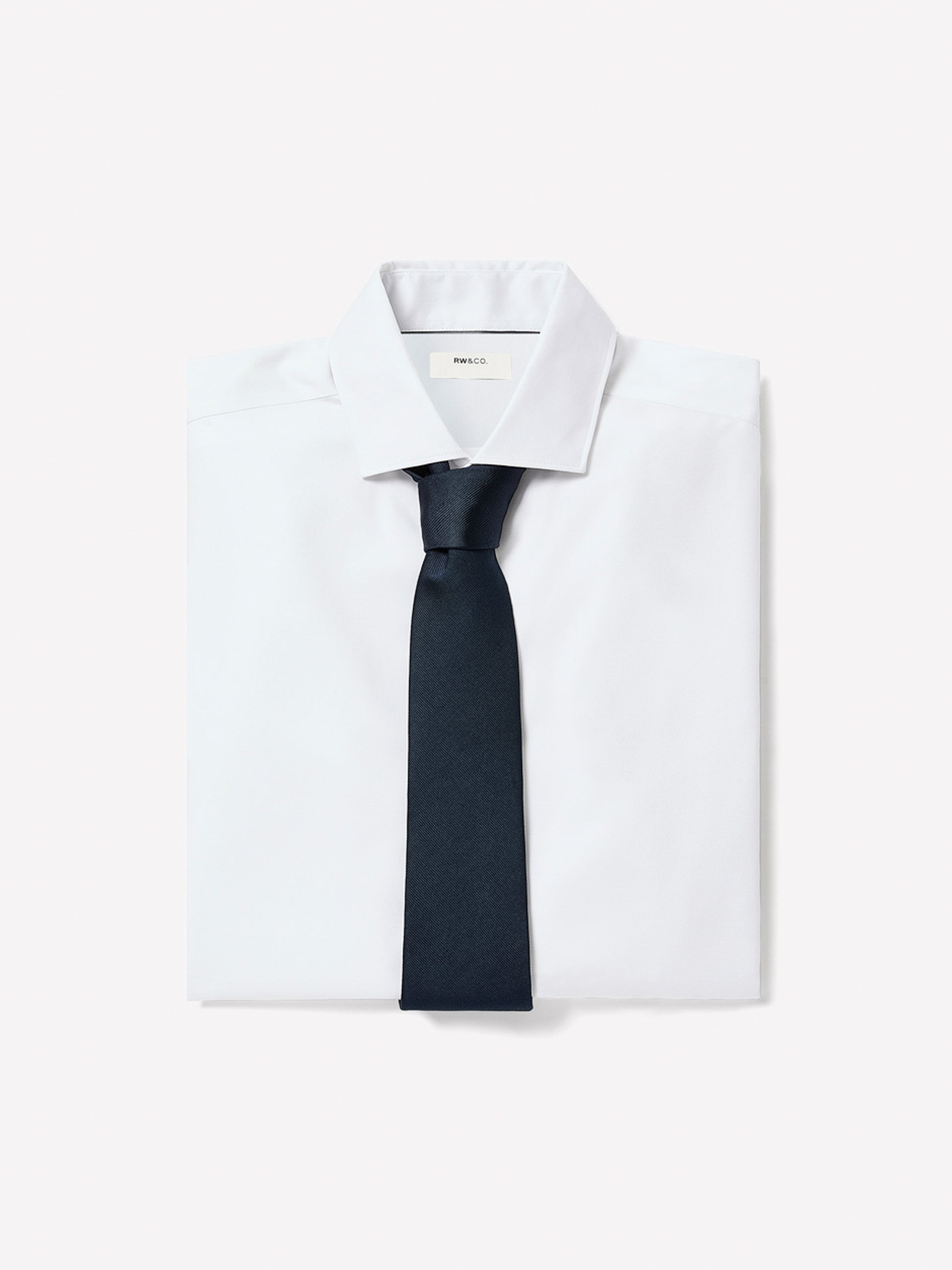 Slim Fit White Supima (R) Twill Dress Shirt
