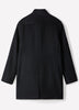 Wool Blend Funnel Topcoat for Men