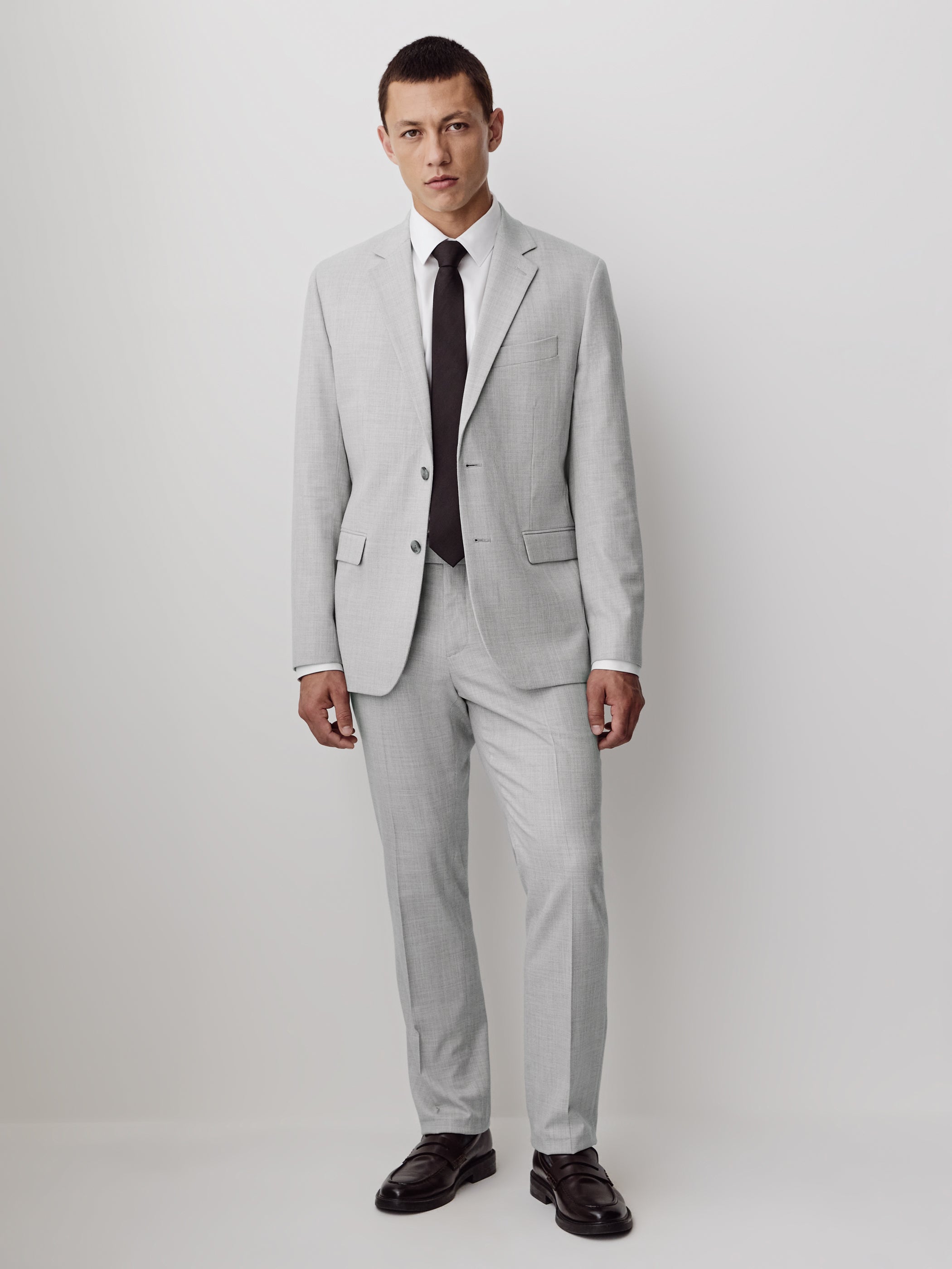 Essential Tailored Fit Light Grey Suit Pant