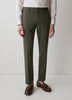 Slim-Fit Dark Green Suit Pant