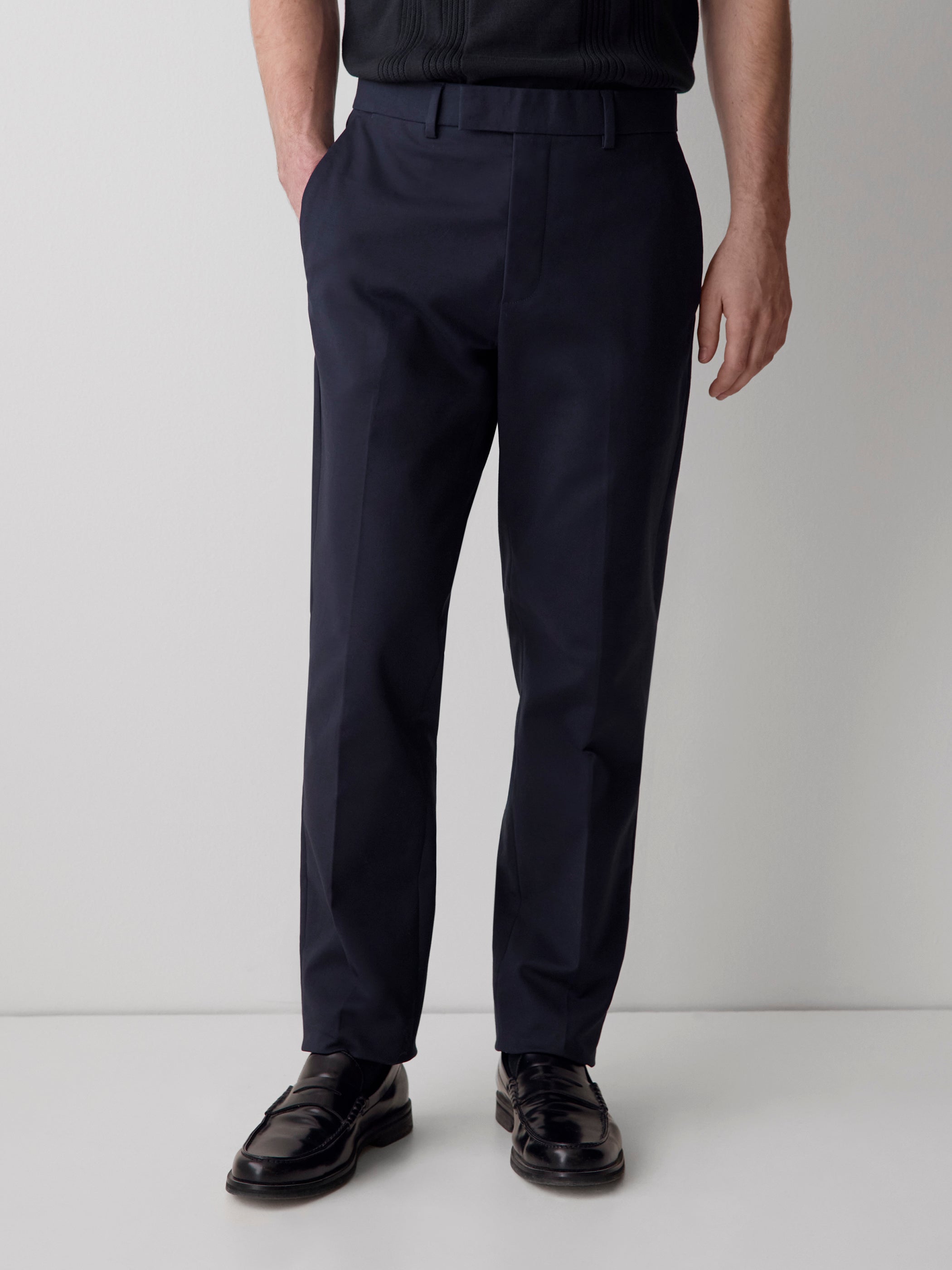 Pantalon de Ville Chino à Coupe Étroite
