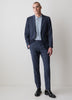 Slim Fit Blue Check Woven Blazer