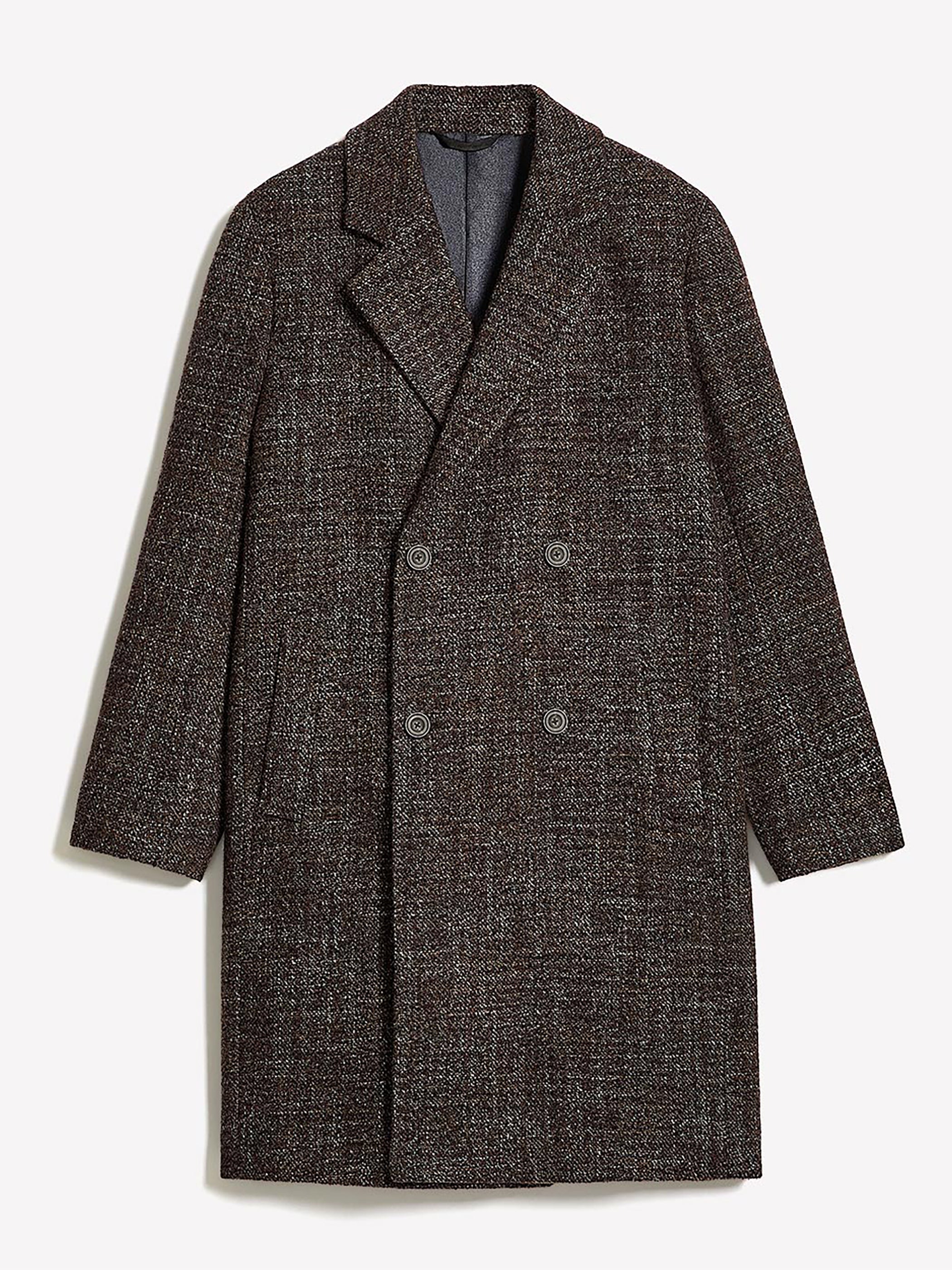 Classic Double-Breasted Bouclé Coat | RW&CO. Classic Double-Breasted Bouclé Coat | RW&CO.