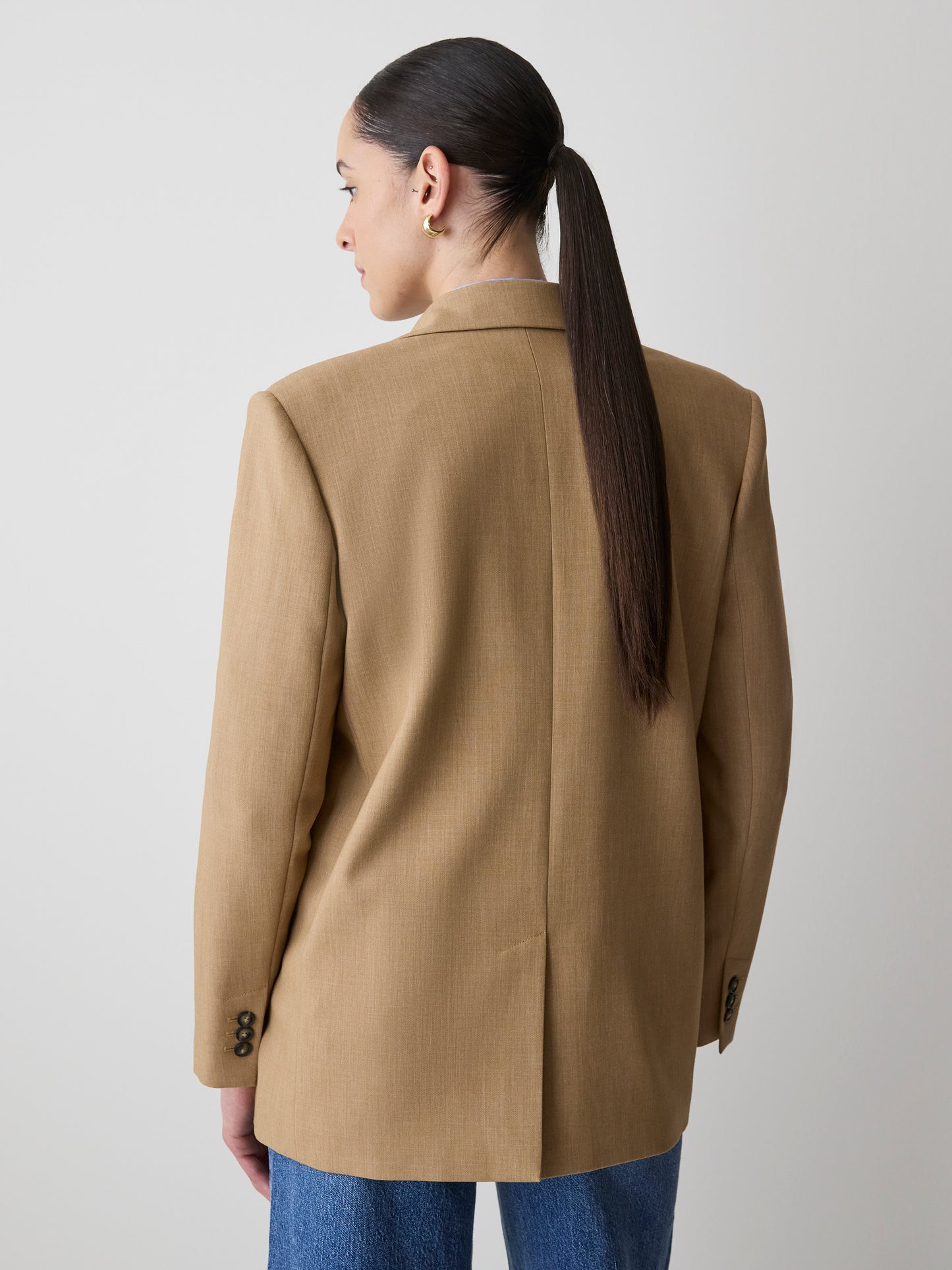 Veston Ample à Boutonnage Simple