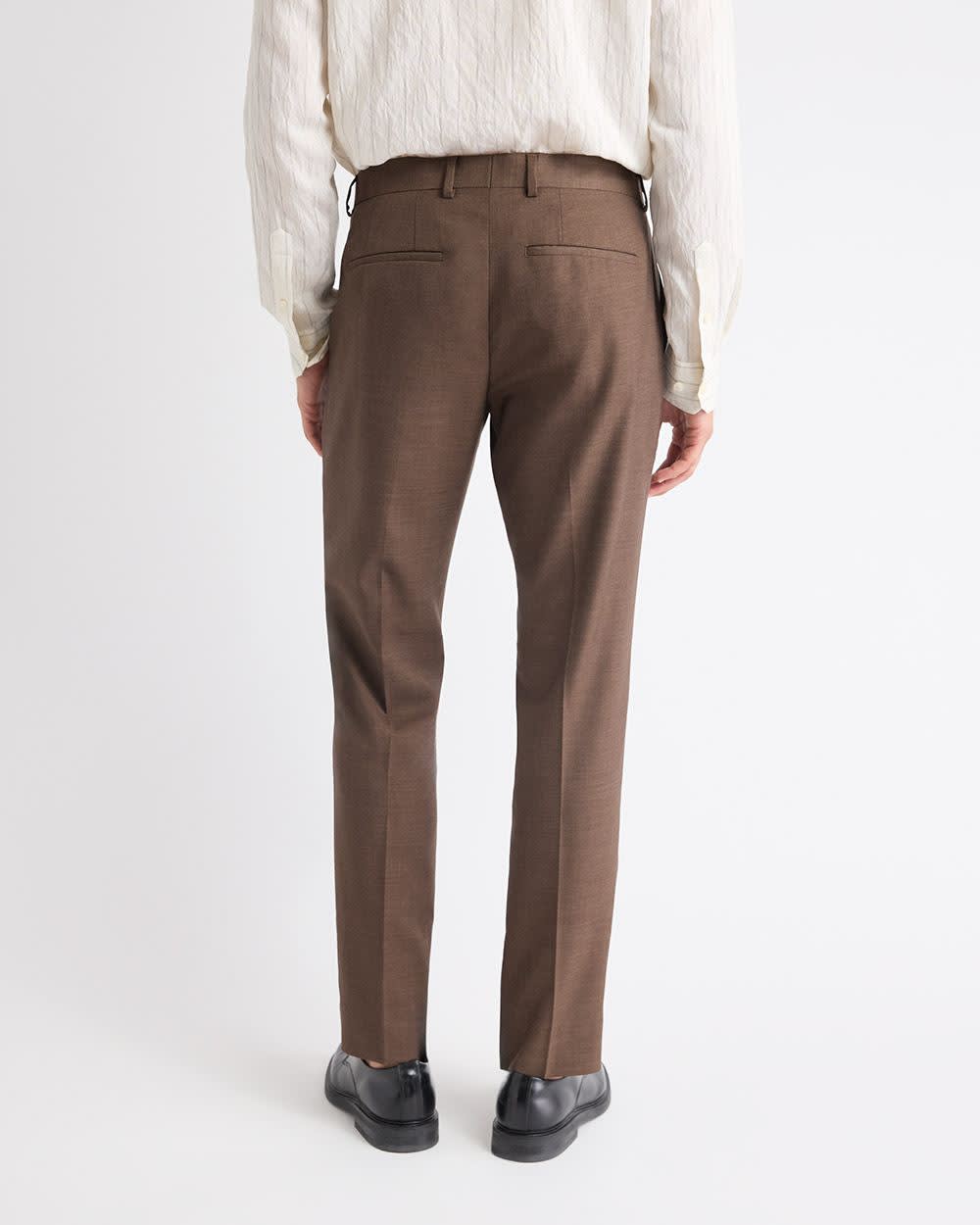 Slim Fit Brown Suit Pant