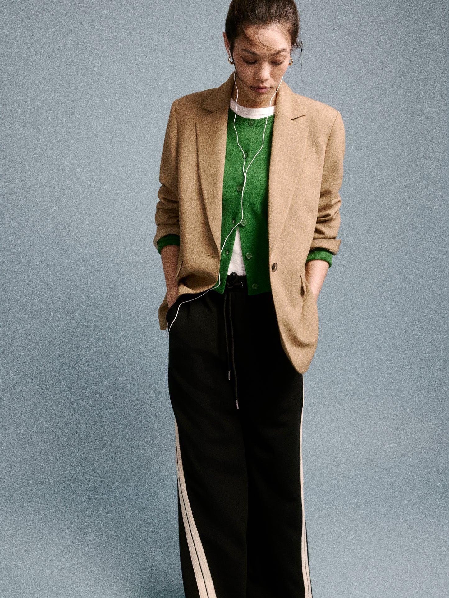 Merino Wool Button-Down Cardigan