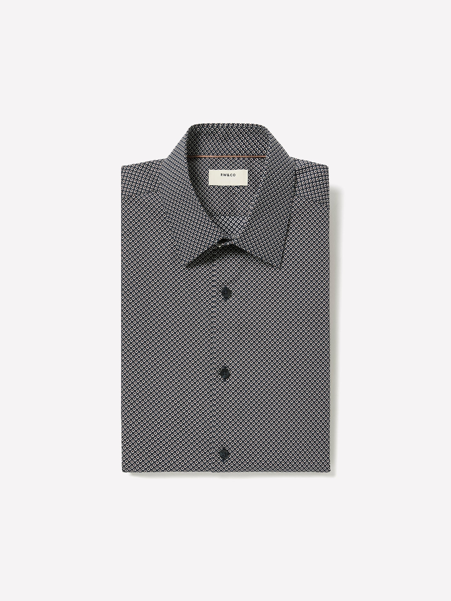 Regular-Fit Dress Shirt with Geo Print