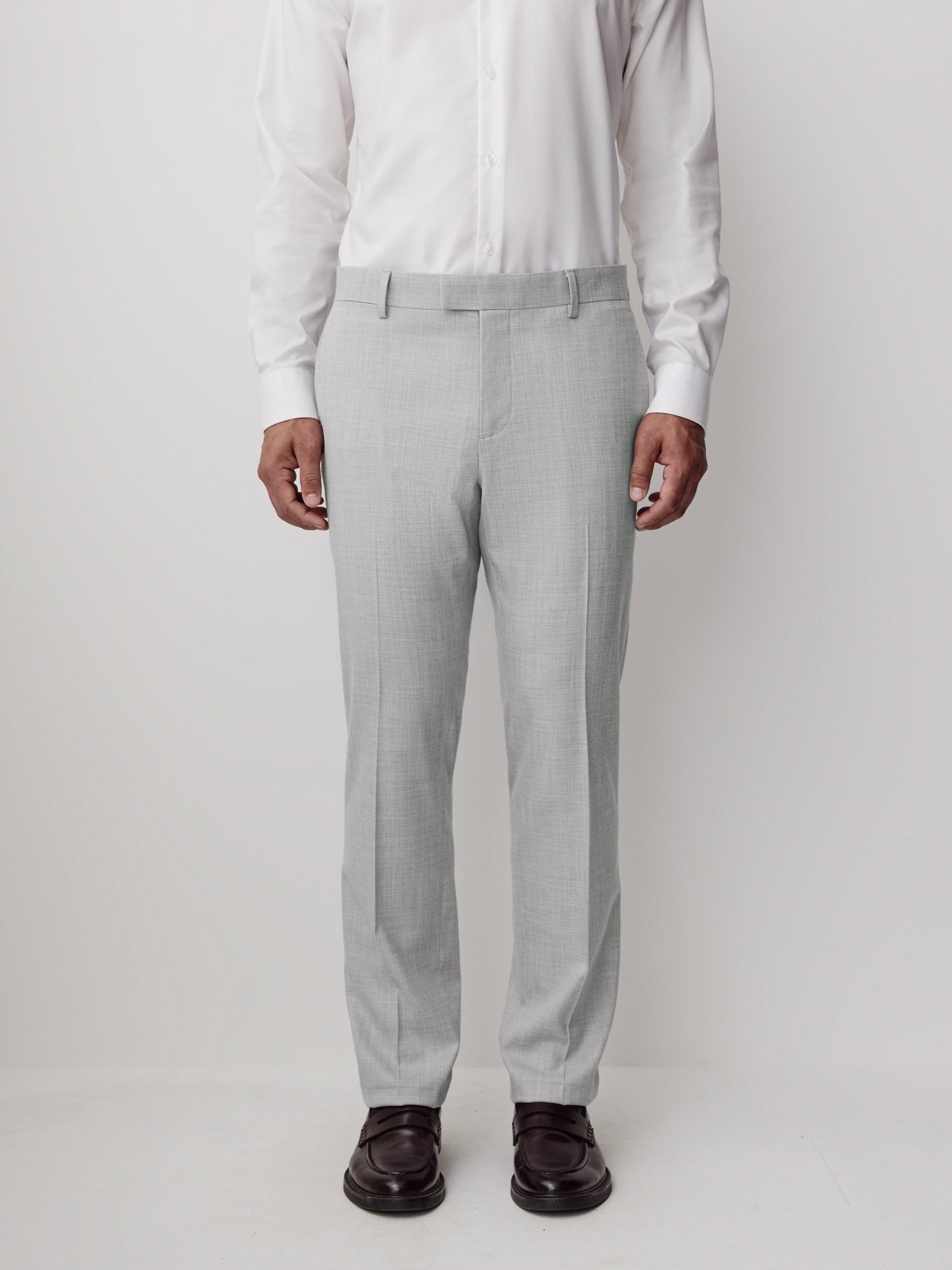 Essential Tailored Fit Light Grey Suit Pant