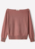 Long-Sleeve Off-the-Shoulder Merino-Wool Sweater