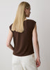 Knit Blouse Pleated Extended Sleeve