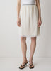 High-Rise Straight Chiffon Skirt