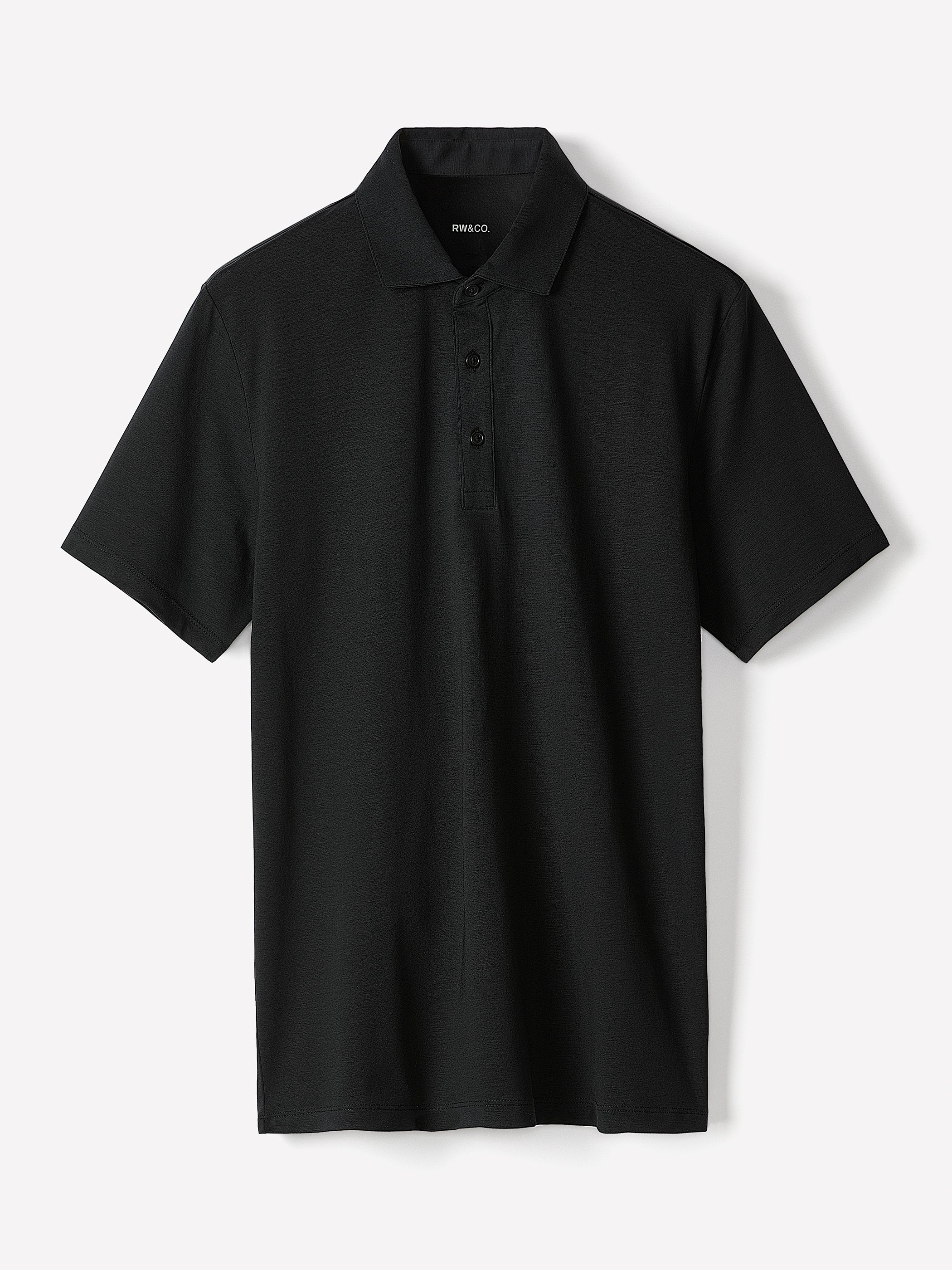 Short-Sleeve Supima (R) Cotton Jersey Polo | RW&CO.