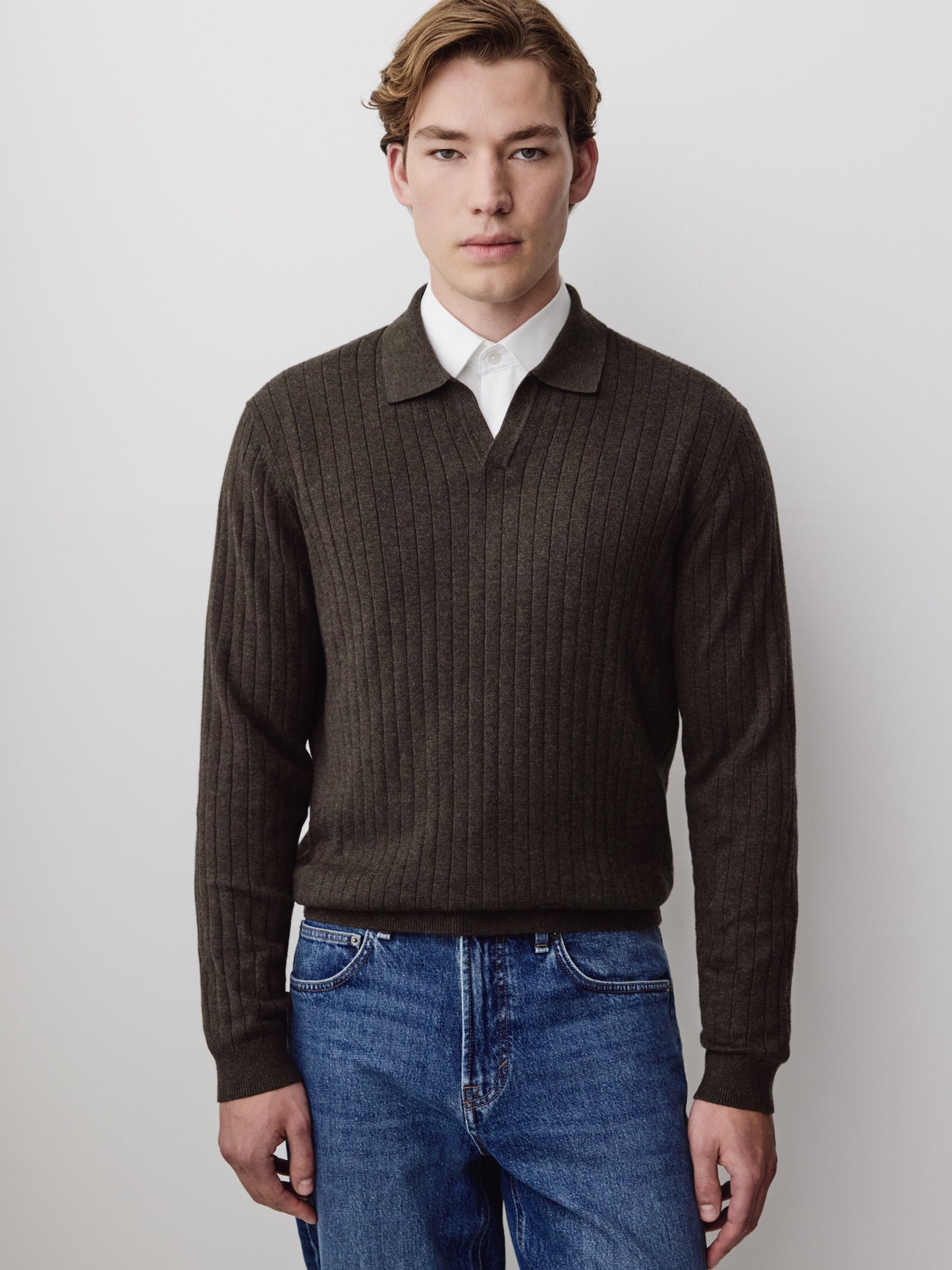 Men's Knit Cotton Blend Sweater
