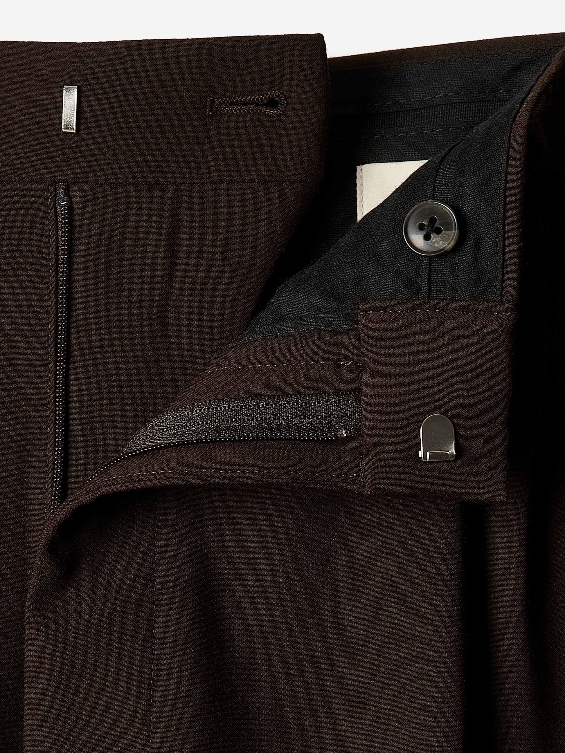 Wide-Leg Pleated Dress Pant