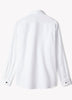 White Tailored Fit Tuxedo Shirt with French Cuffs